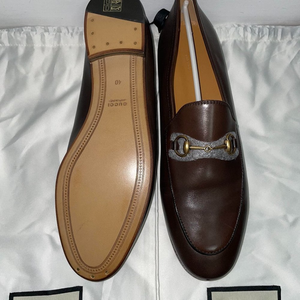 GUCCI Brown Horsebit Loafers